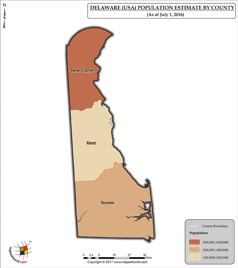 Delaware Population Map