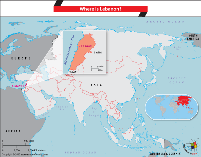 Map Of Lebanon 4D4   Where Is Lebanon Located Asia Map 