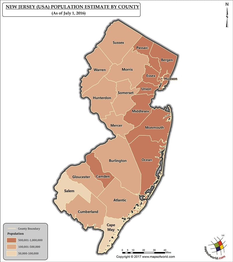 New Jersey, Capital, Population, Map, History, & Facts