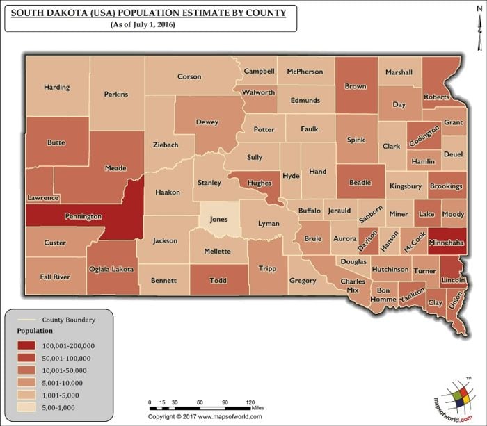 What is the Population of South Dakota? Answers