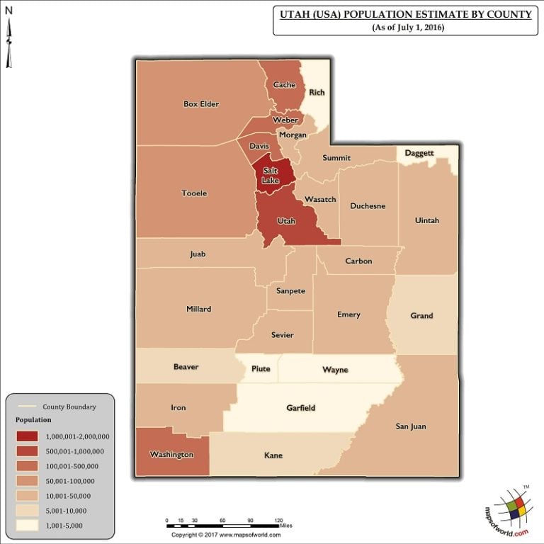 What is the Population of Utah? Answers