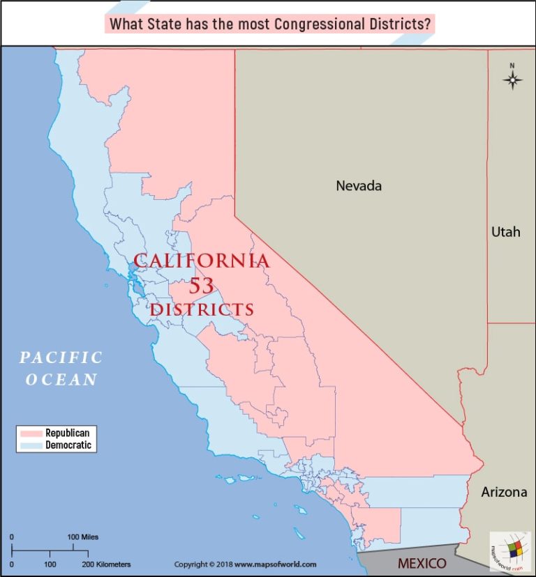 What State Has The Most Congressional Districts Answers 8919