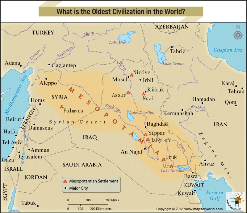 Mesopotamian Civilization Map