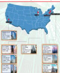 Infographic and Map on Top 10 highest buildings in USA