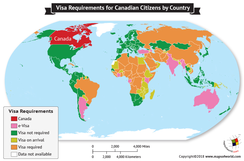 Visa Requirements for Canadians