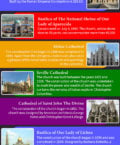 Infographic depicting the top-10 largest churches in the world