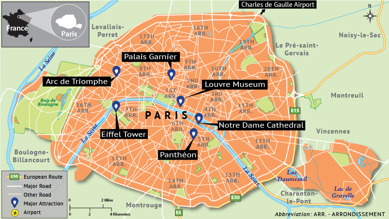 Paris Map 