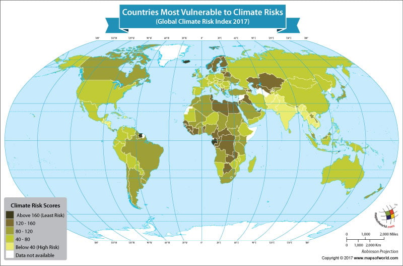 World Map Showing Countries With Adverse Weather Conditions Answers