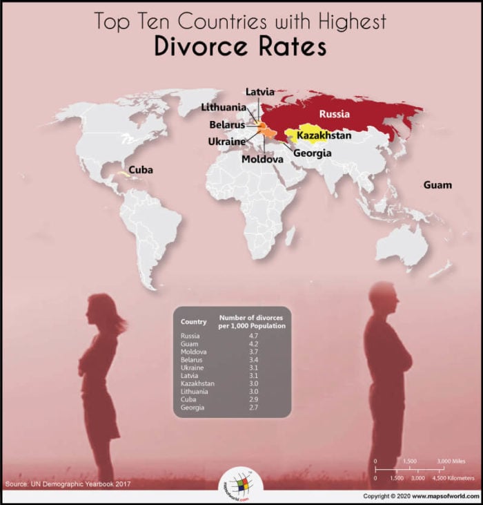 Divorce Rate Map
