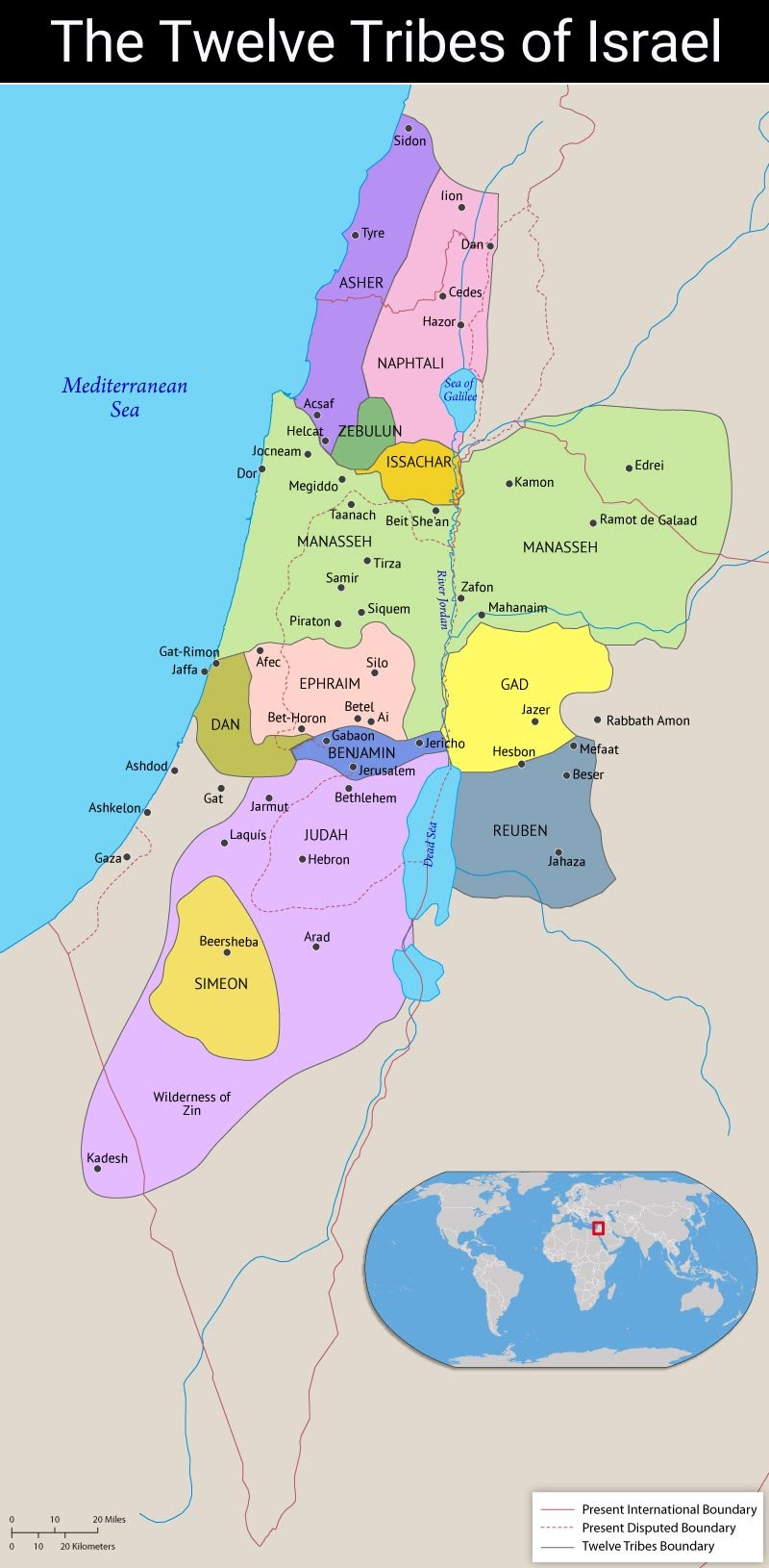 twelve tribes of israel map Map Twelve Tribes Of Israel Answers twelve tribes of israel map