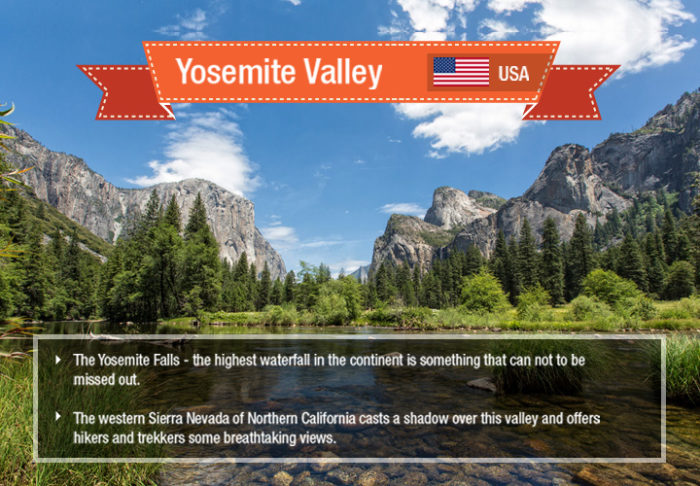 The Merced River and a number of streams crisscross the valley