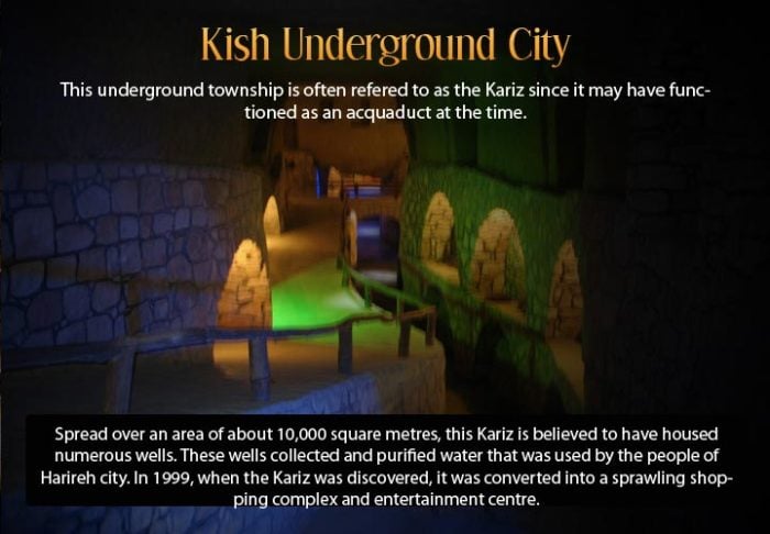 Infographic describing the underground city of Edinburgh