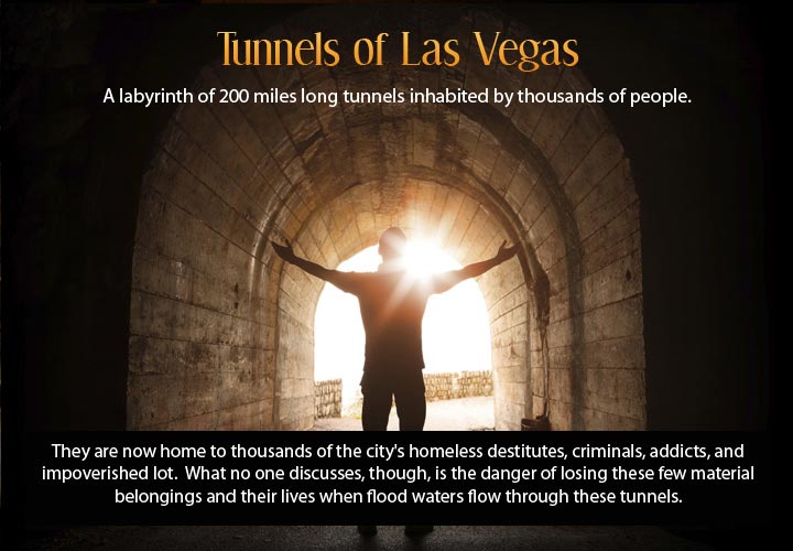 Flooding tunnels of Las Vegas