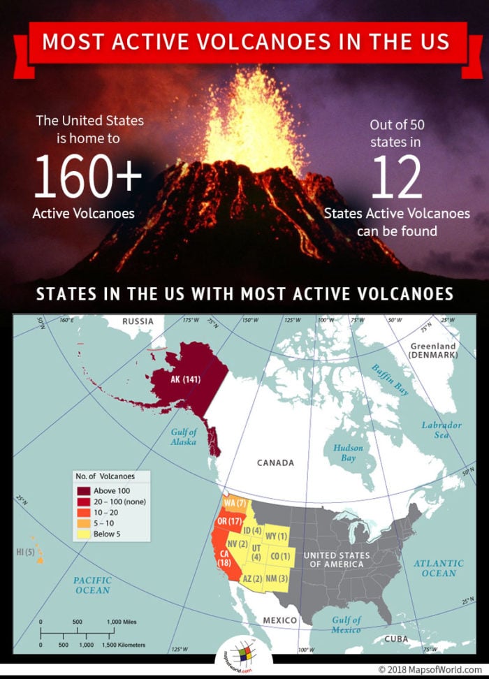 Which US State has The Most Active Volcanoes? - Answers