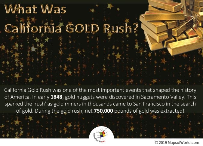 The Gold Nuggets were Discovered in Sacramento Valley in Early 1848.