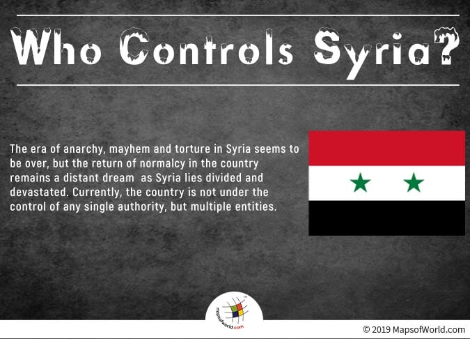 Syria is Not Under the Control of any Single Authority, But Multiple Entities.