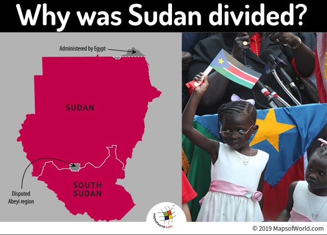 Map Showing Creation of Sudan