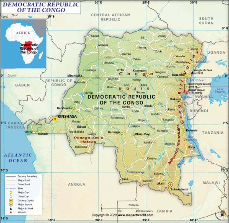 What are the Key Facts of Democratic Republic of the Congo? - Answers
