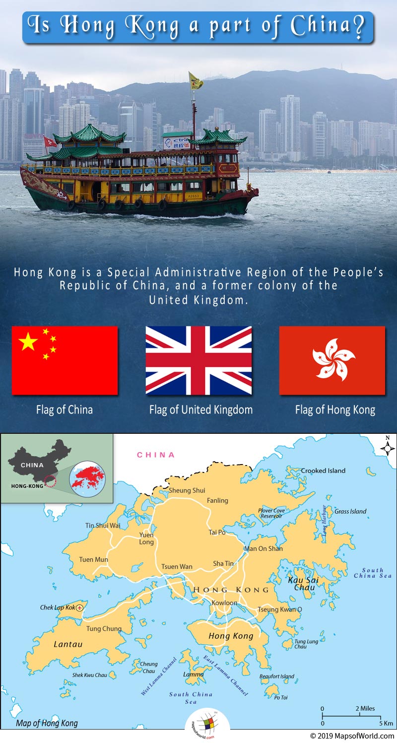 Hong Kong was a colony of the Great Britain for more than 150 years.