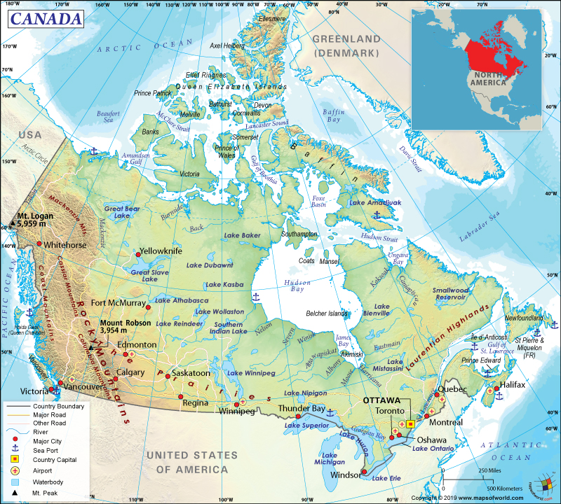 Map of Canada