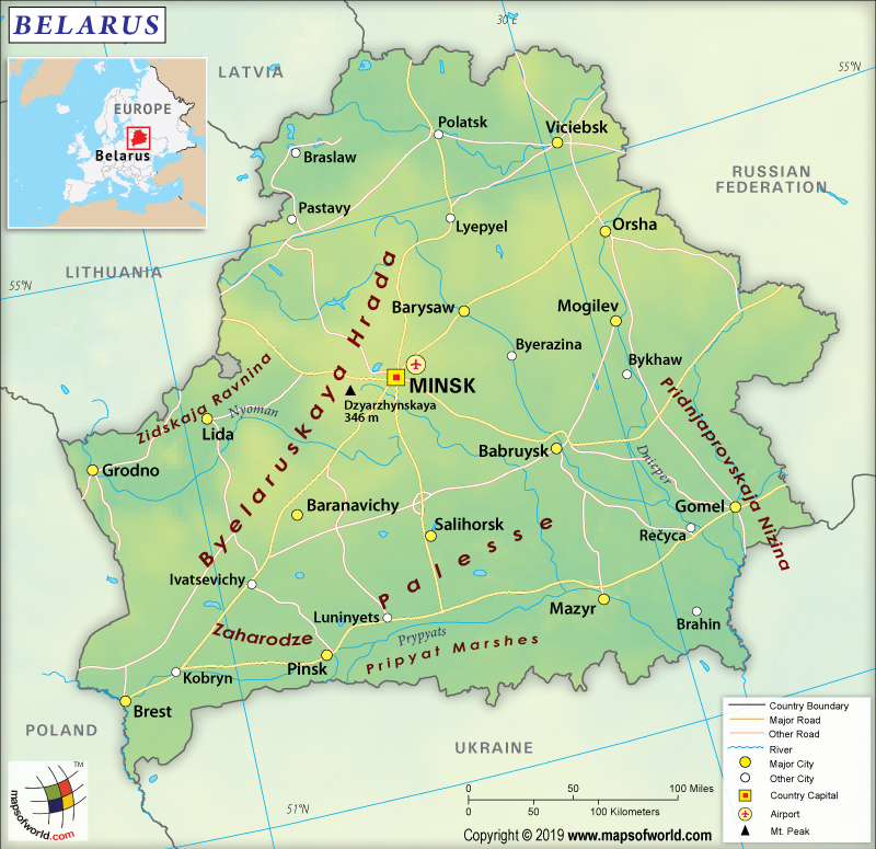 Show Me Belarus On A Map What Are The Key Facts Of Belarus? - Answers