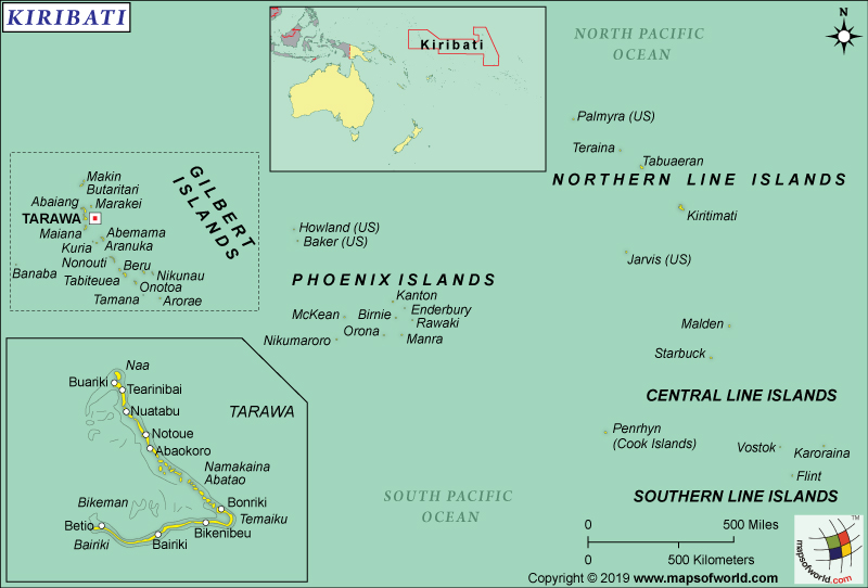 Kiribati Map