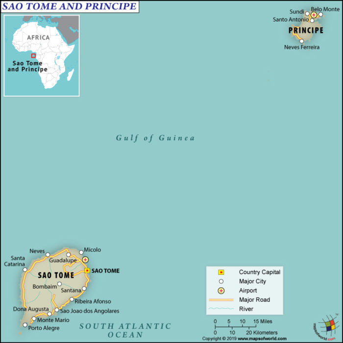 São Tomé and Príncip Mape