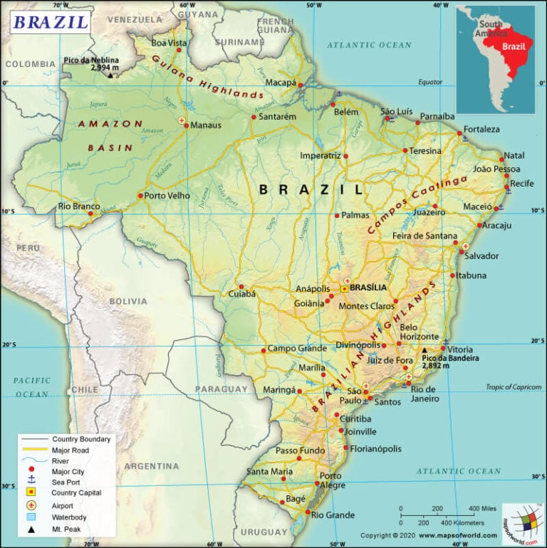 Brazil Map - Answers