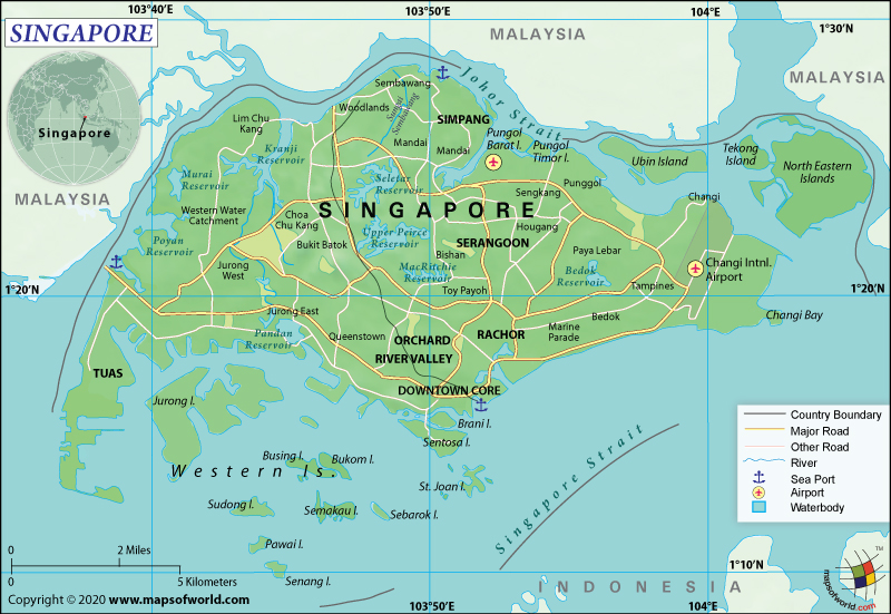 Map of Singapore