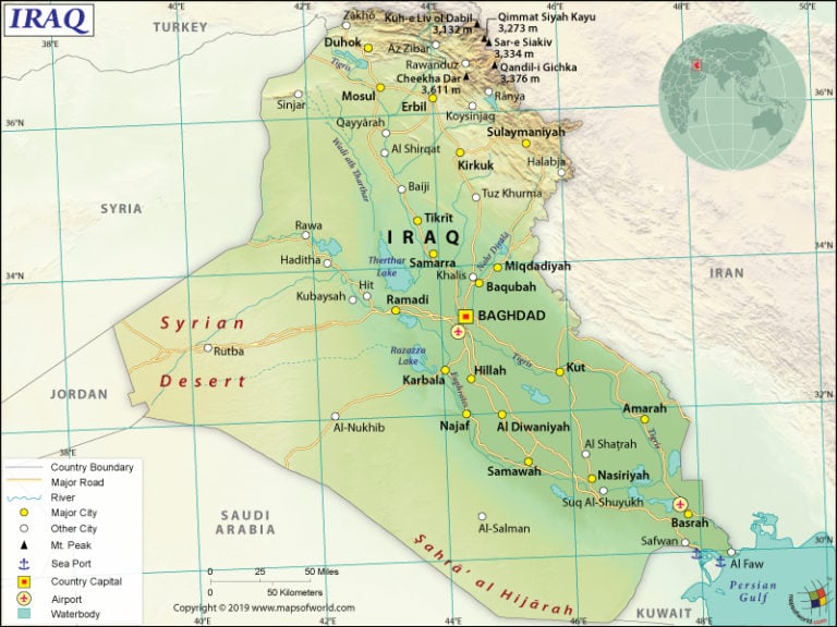 Iraq Map - Answers