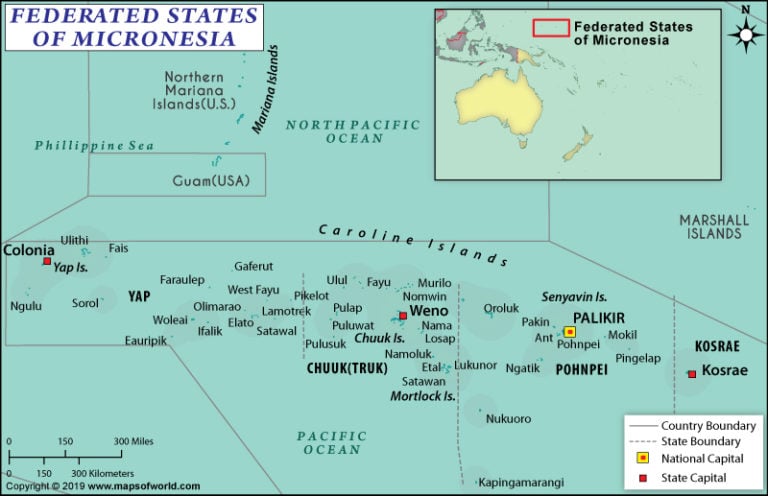 Federated States Of Micronesia Map Answers