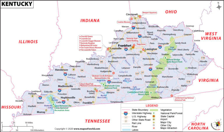 What are the Key Facts of Kentucky? | Kentucky Facts - Answers