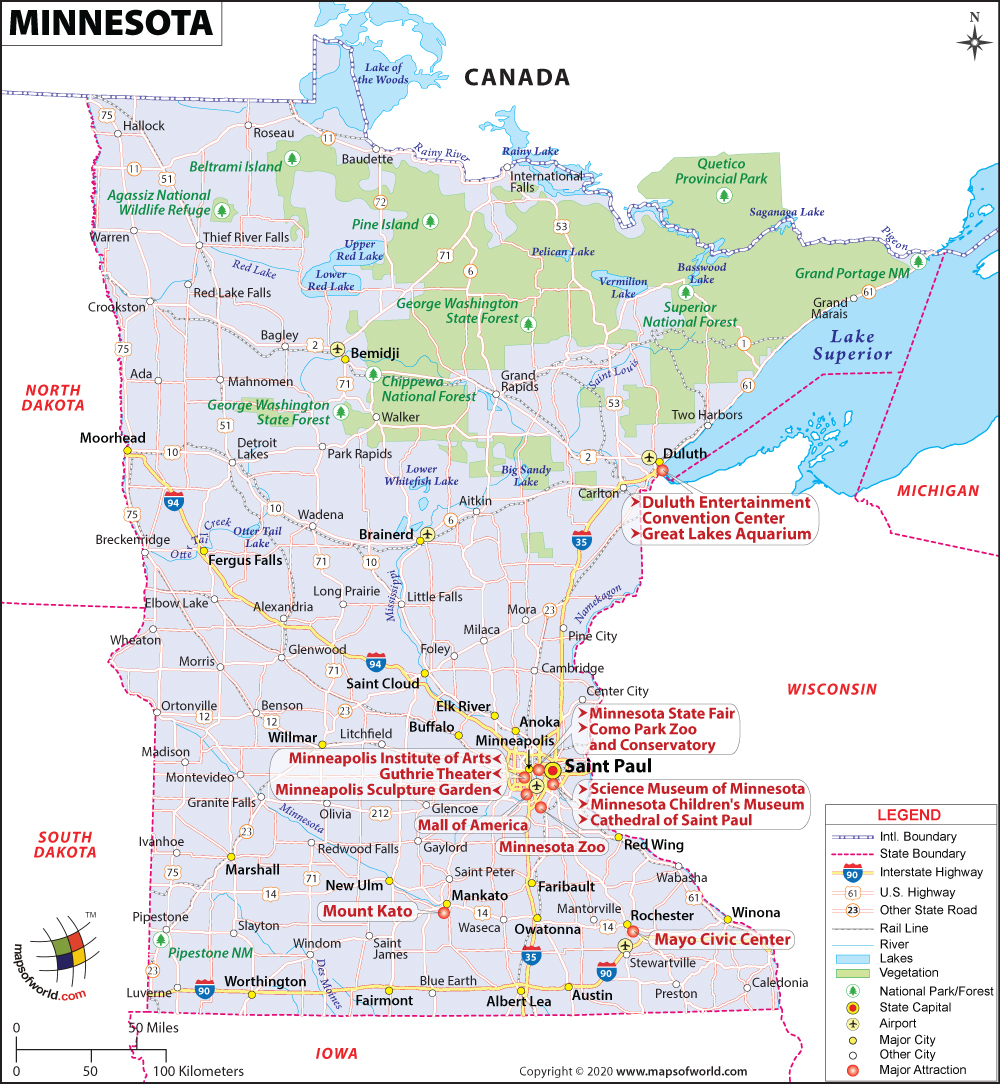 Map of Minnesota