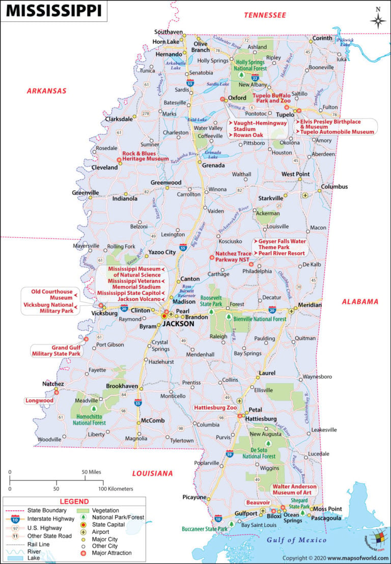 Map Of Mississippi 768x1107 