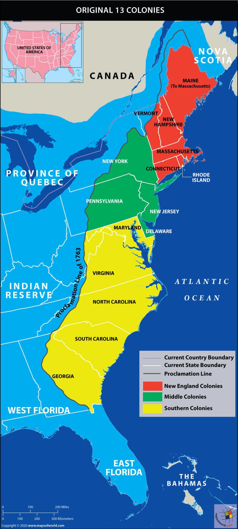 13 Colonies States And Capitals