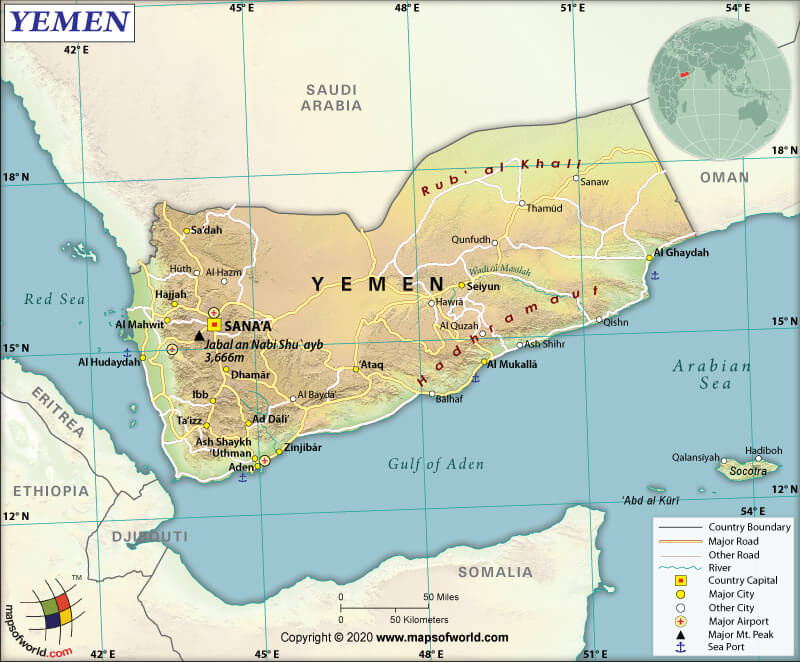 Map of Yemen