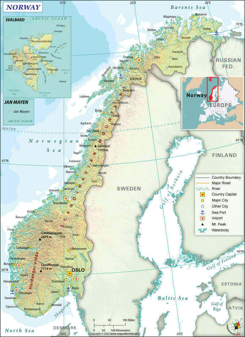 Map of Norway