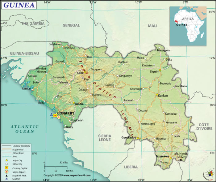 Map of Guinea