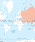 Largest Continent in The World Map