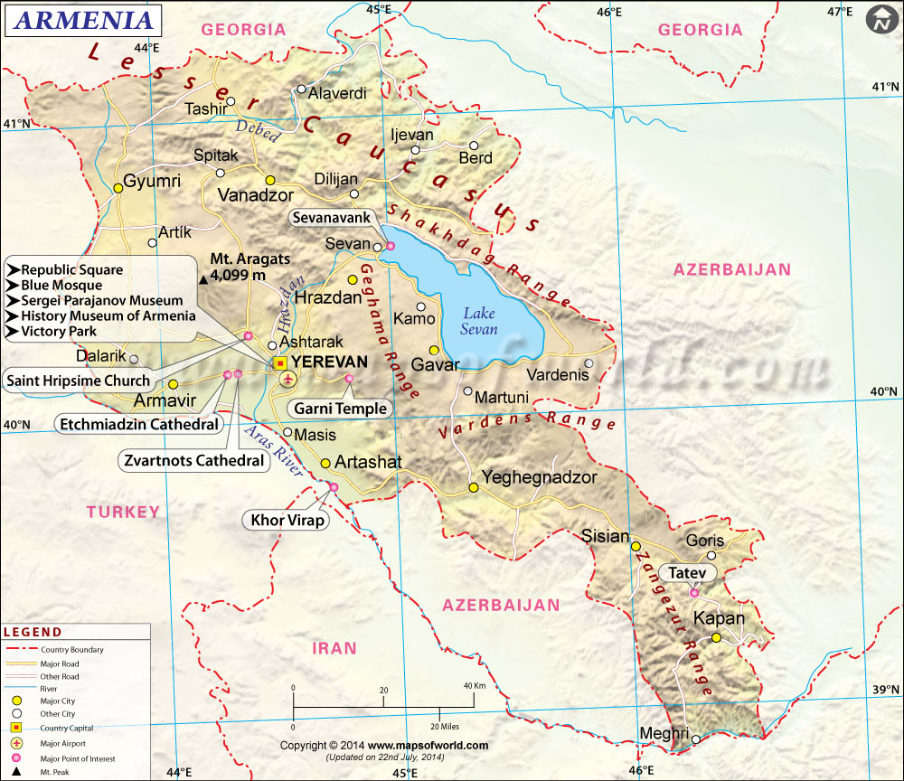 Armenia Map