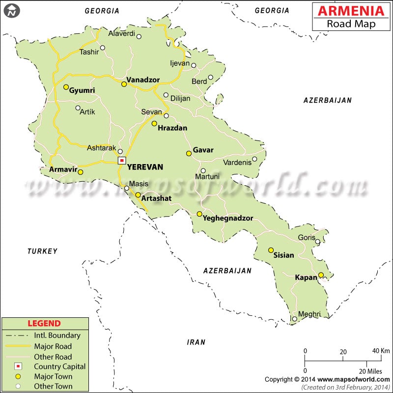 Armenia Road Map