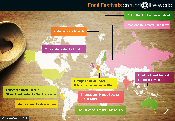 list of food festivals around the world