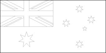 Blank Australian Flag