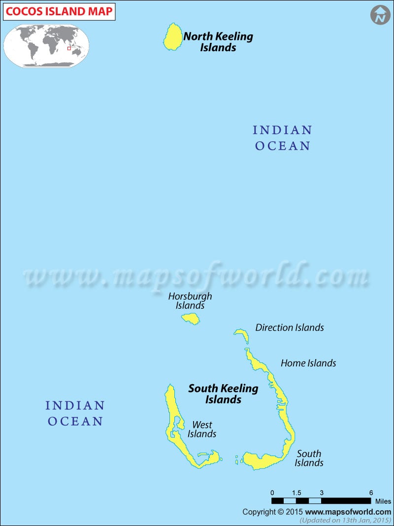 Cocos (Keeling) Islands Map