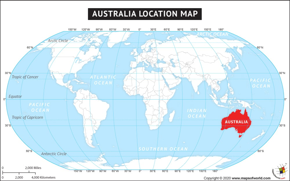 Where is Australia located?