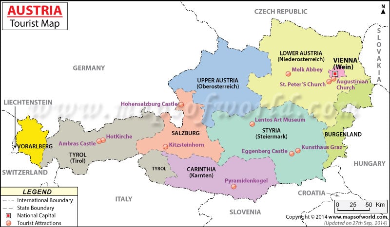Austria Travel Map