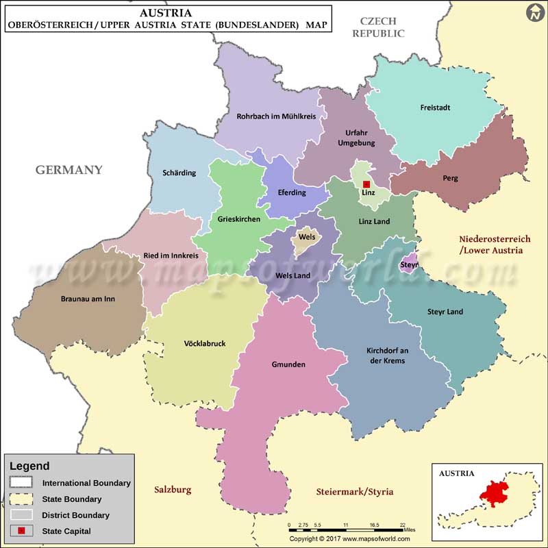 Ober Osterreich Map