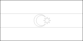 Blank The Azerbaijan Flag