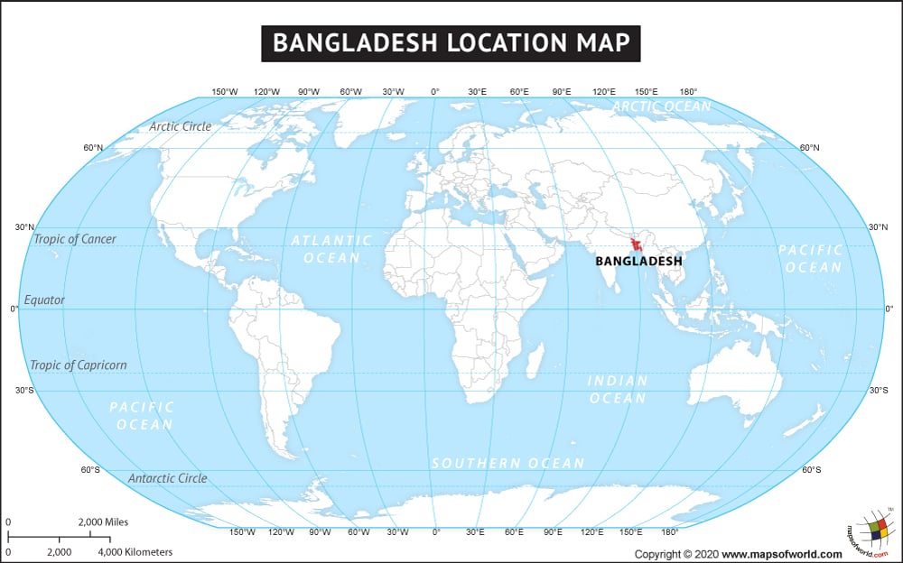 Where is Bangladesh located?