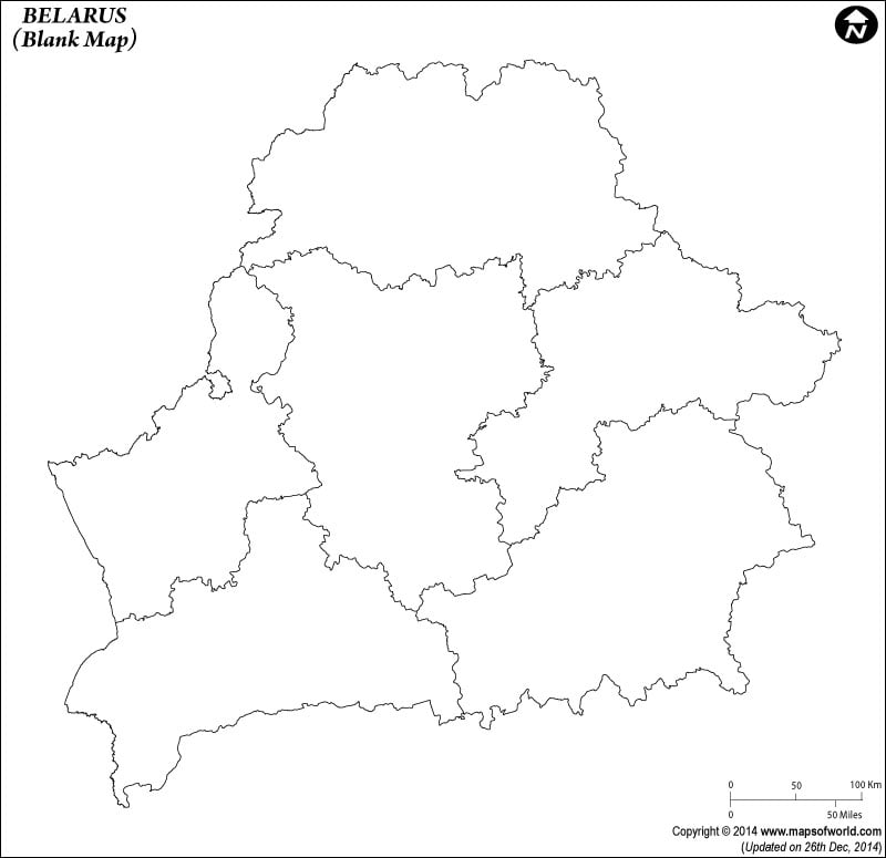 Belarus Blank Map